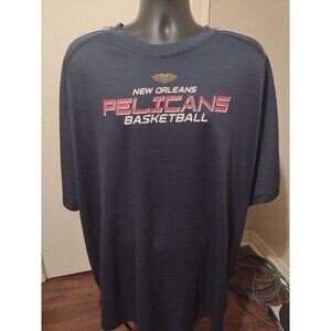 NBA New Orleans Pelicans Sizes 4XL Majestic Blue T-Shirt Short Sleeve
